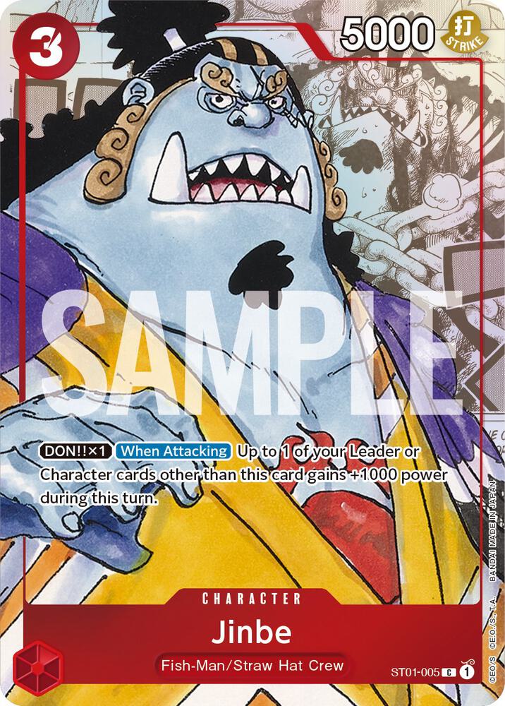 Jinbe - ST01-005 (Alternate Art) (ST01-005) [One Piece Promotion Cards] | Jack's On Queen