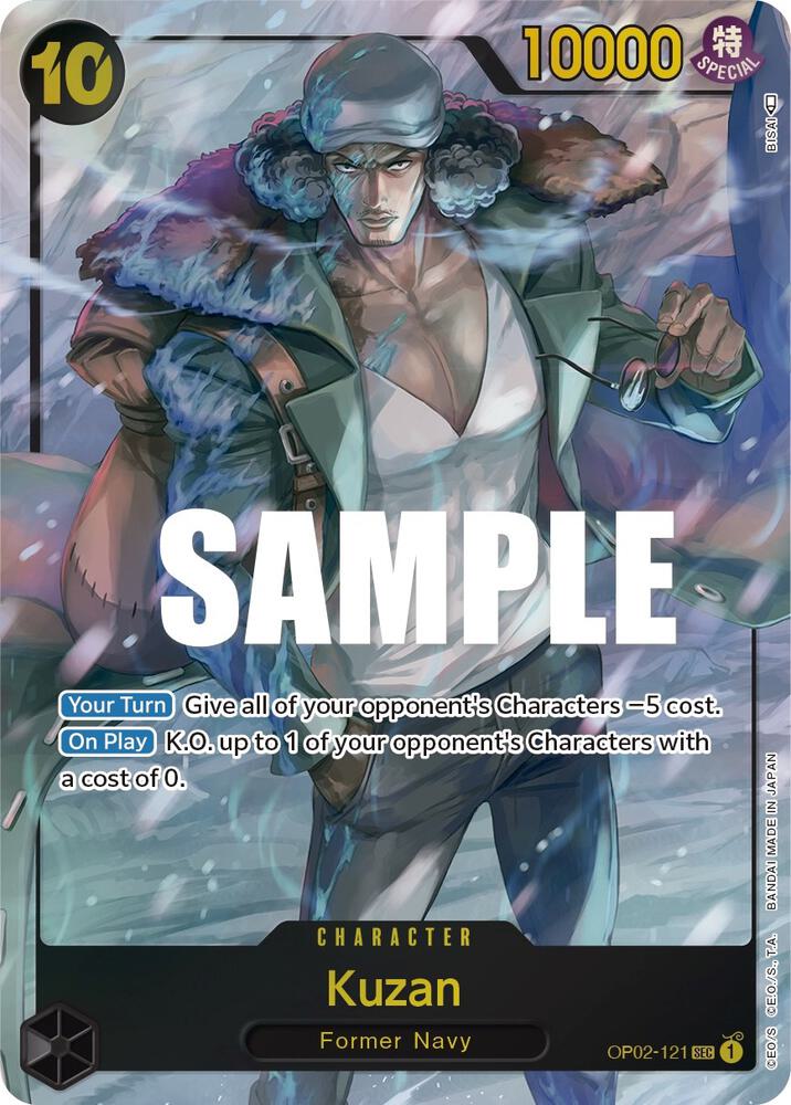 Kuzan (121) (Alternate Art) (OP02-121) [Paramount War] | Jack's On Queen