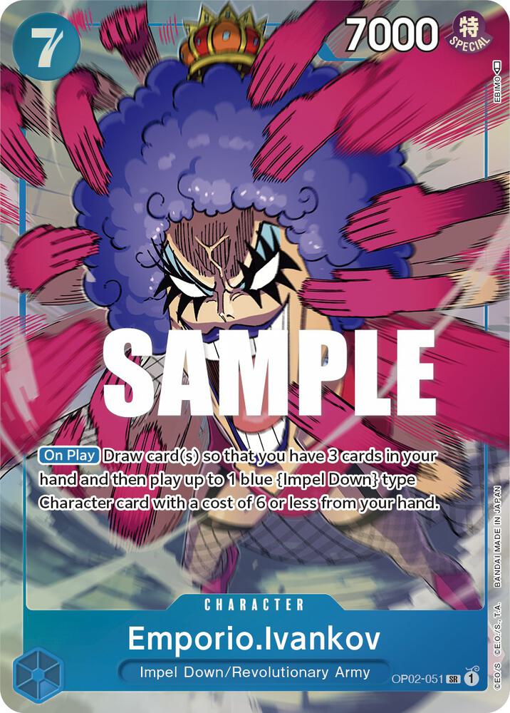 Emporio.Ivankov (051) (Alternate Art) (OP02-051) [Paramount War] | Jack's On Queen