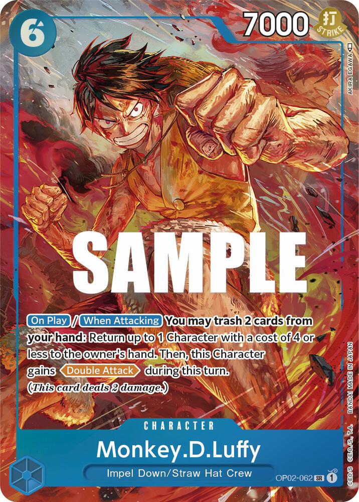 Monkey.D.Luffy (062) (Alternate Art) (OP02-062) [Paramount War] | Jack's On Queen