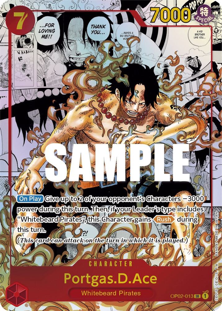 Portgas.D.Ace (Parallel) (Manga) (Alternate Art) (OP02-013) [Paramount War] | Jack's On Queen