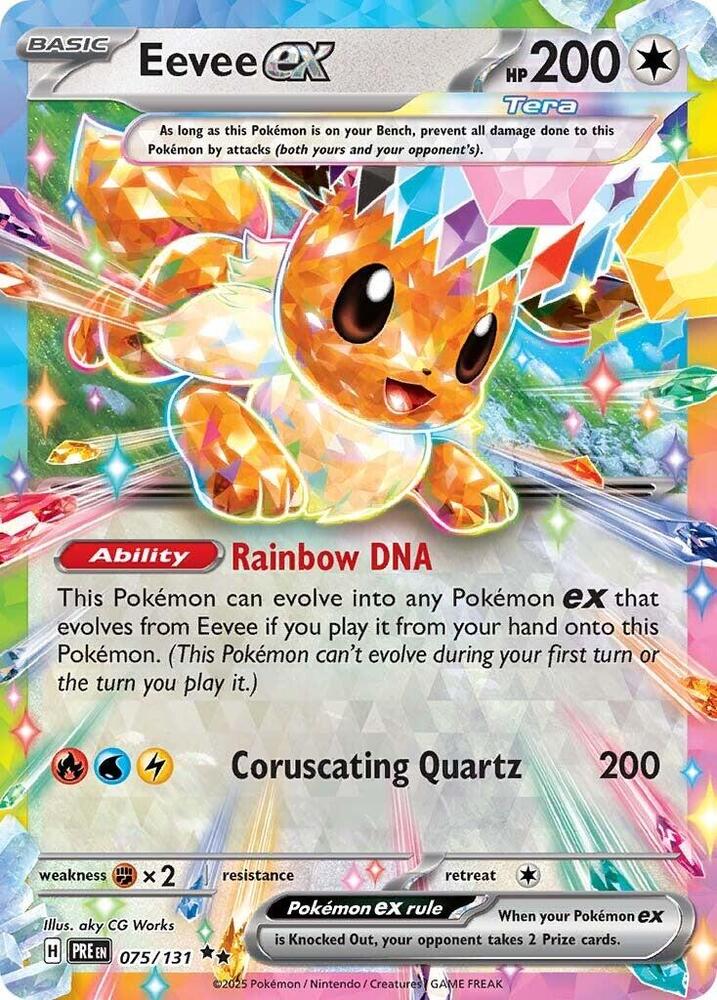 Eevee ex (075/131) [Scarlet & Violet: Prismatic Evolutions] | Jack's On Queen