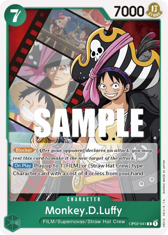Monkey.D.Luffy (041) (OP02-041) [Paramount War] | Jack's On Queen