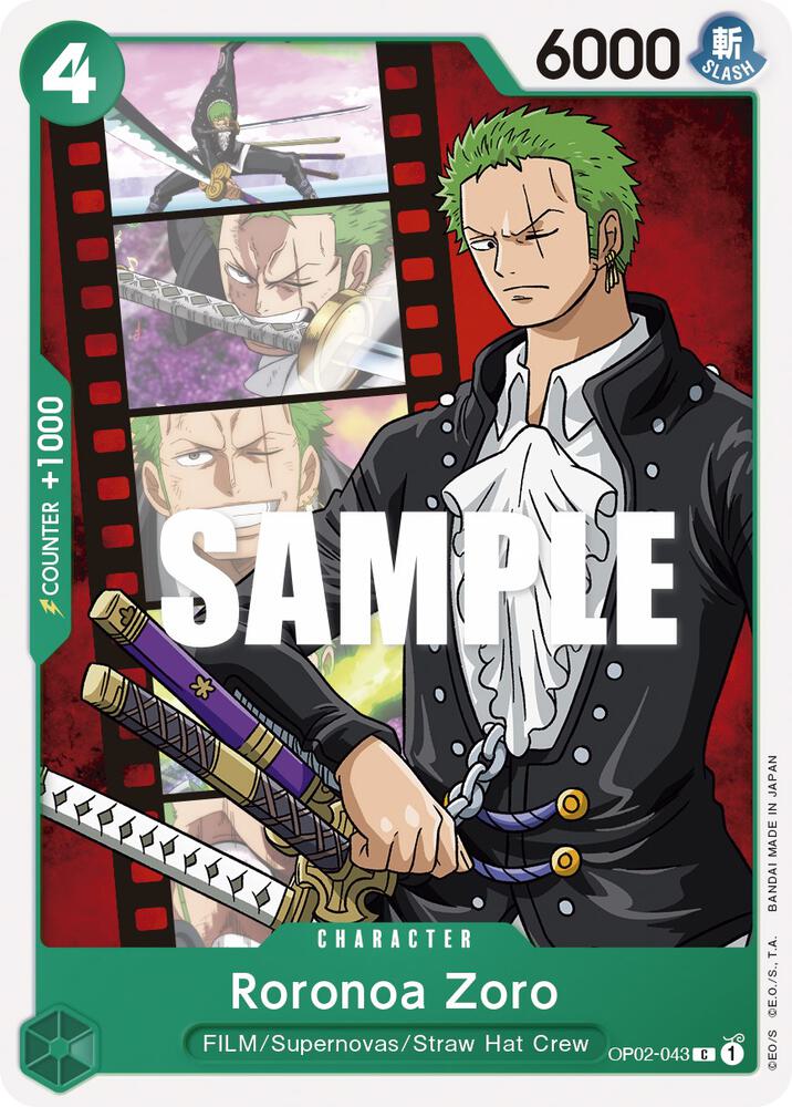 Roronoa Zoro (OP02-043) [Paramount War] | Jack's On Queen