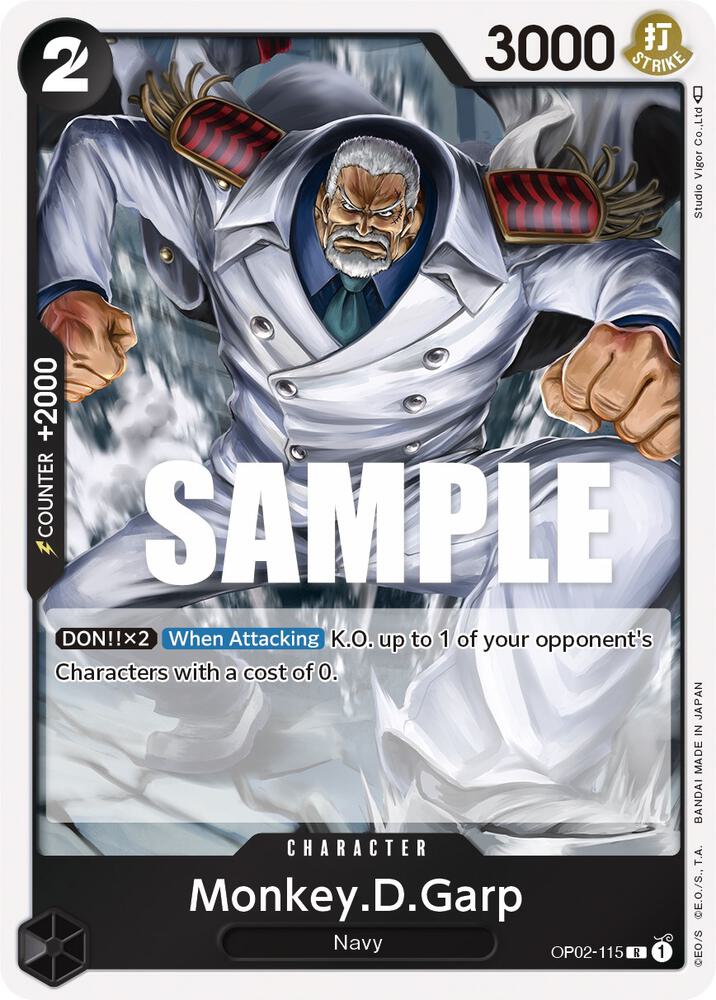 Monkey.D.Garp (115) (OP02-115) [Paramount War] | Jack's On Queen