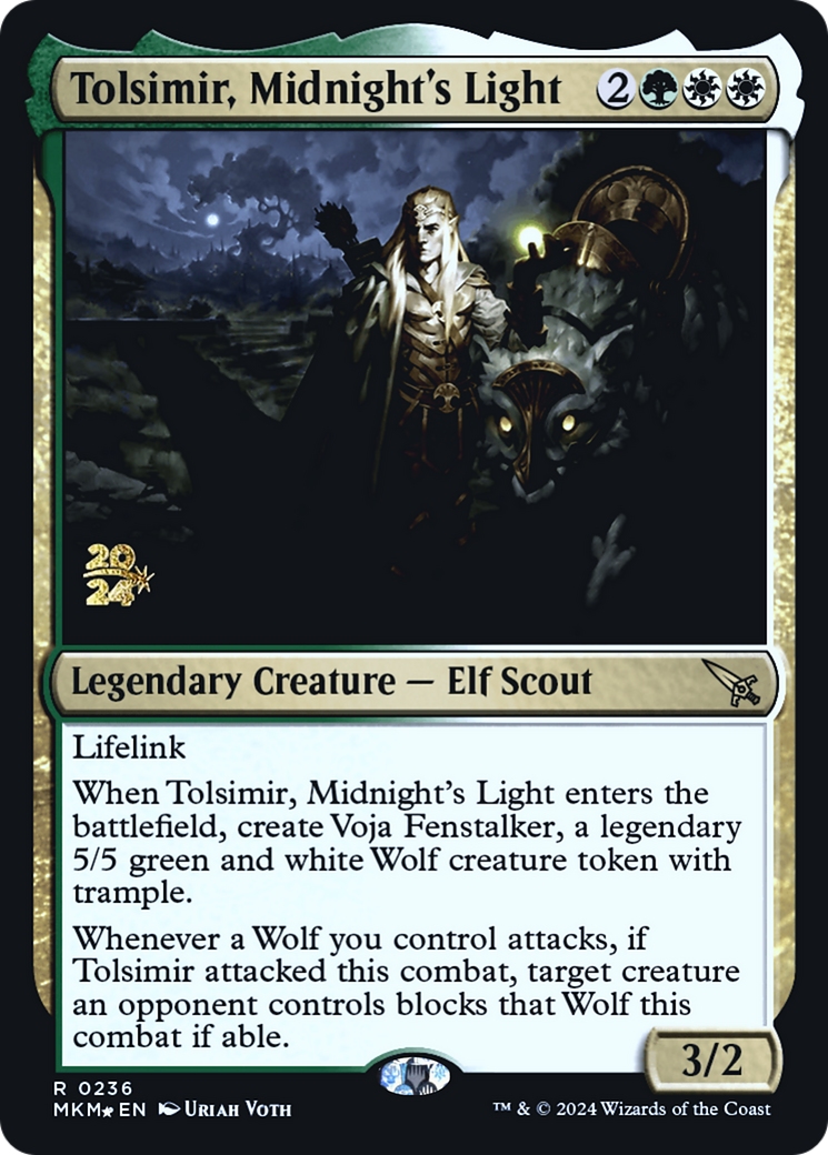 Tolsimir, Midnight's Light [Murders at Karlov Manor Prerelease Promos] | Jack's On Queen