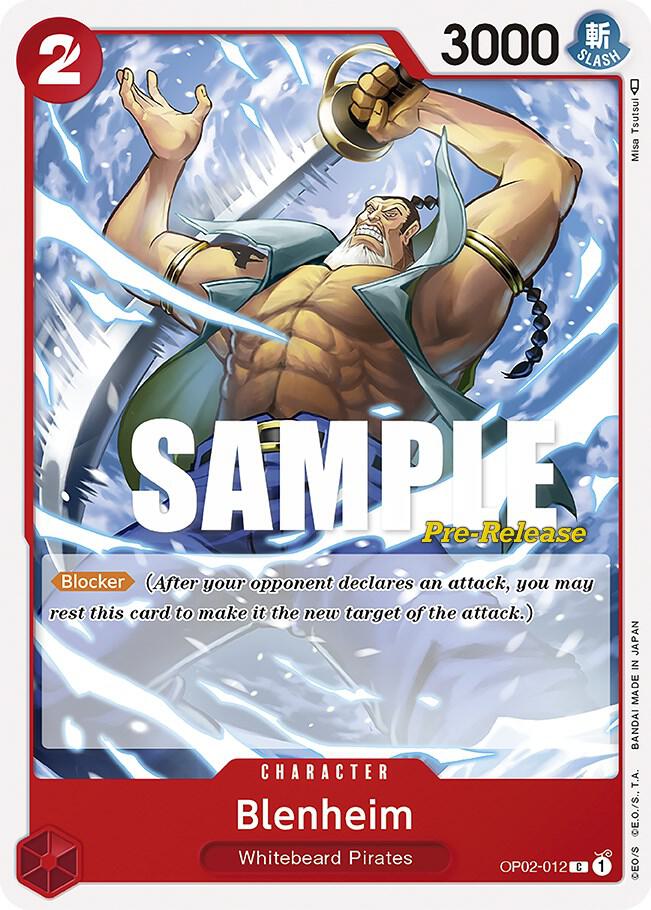 Blenheim (OP02-012) [Paramount War Pre-Release Cards] | Jack's On Queen