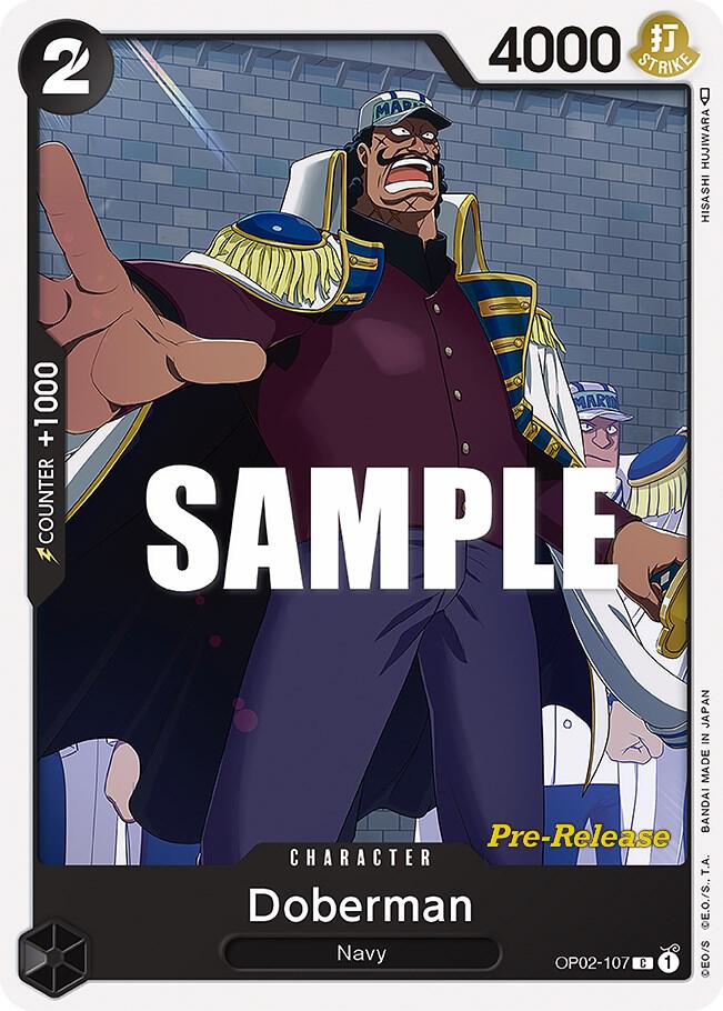 Doberman (OP02-107) [Paramount War Pre-Release Cards] | Jack's On Queen