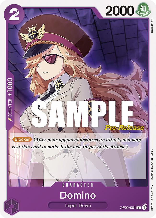 Domino (OP02-081) [Paramount War Pre-Release Cards] | Jack's On Queen