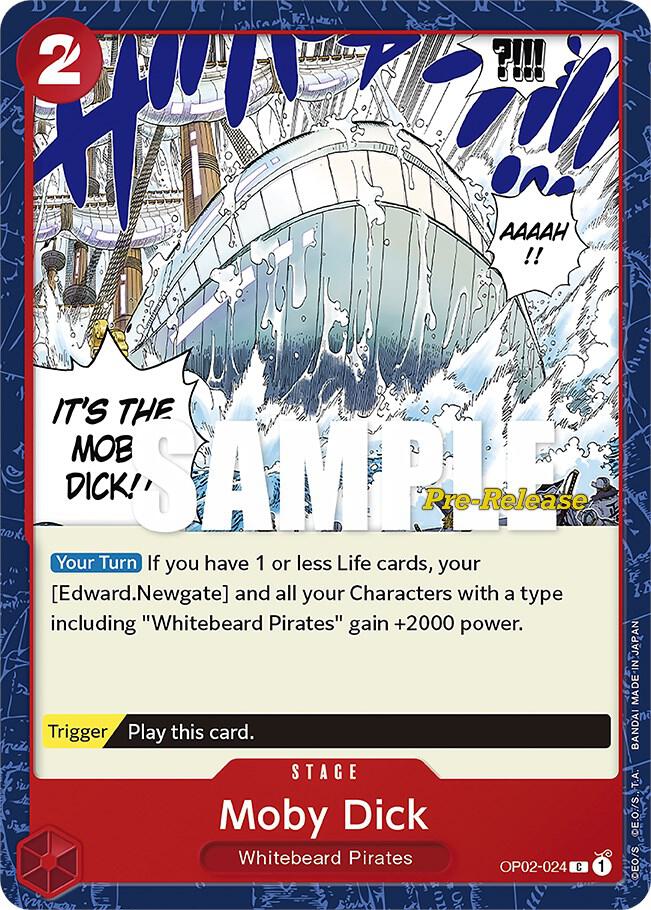 Moby Dick (OP02-024) [Paramount War Pre-Release Cards] | Jack's On Queen