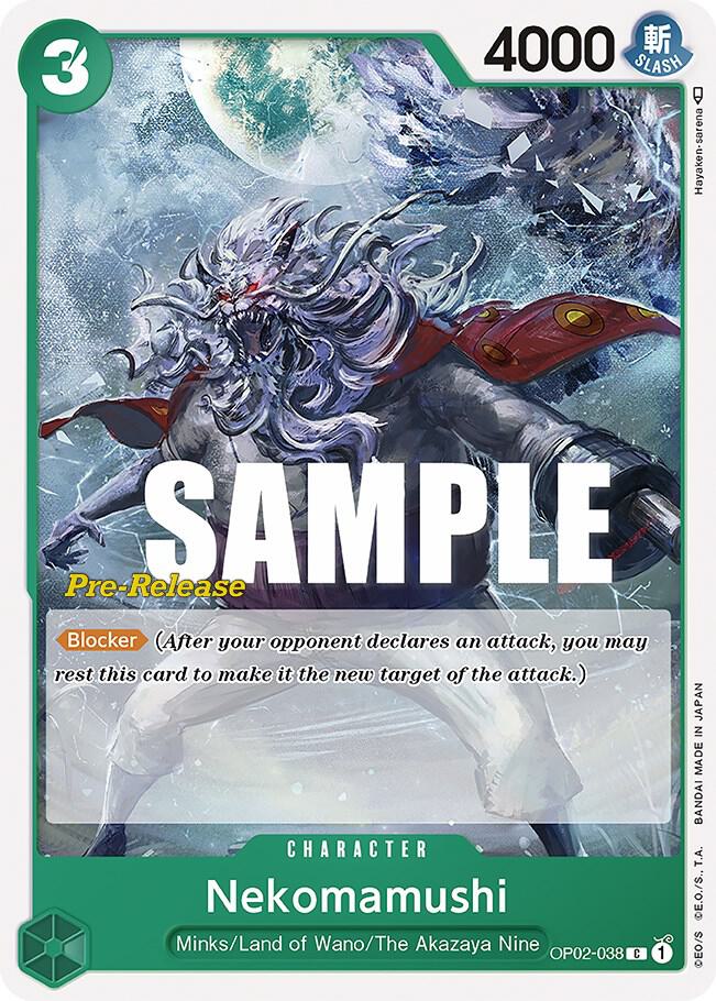 Nekomamushi (OP02-038) [Paramount War Pre-Release Cards] | Jack's On Queen
