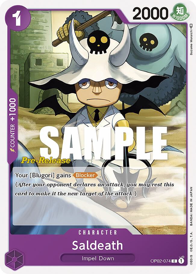 Saldeath (OP02-074) [Paramount War Pre-Release Cards] | Jack's On Queen