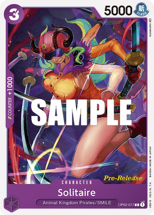 Solitaire (OP02-077) [Paramount War Pre-Release Cards] | Jack's On Queen