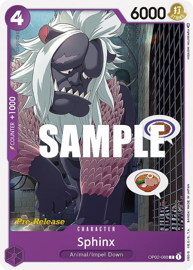 Sphinx (OP02-088) [Paramount War Pre-Release Cards] | Jack's On Queen