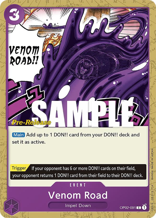 Venom Road (OP02-091) [Paramount War Pre-Release Cards] | Jack's On Queen