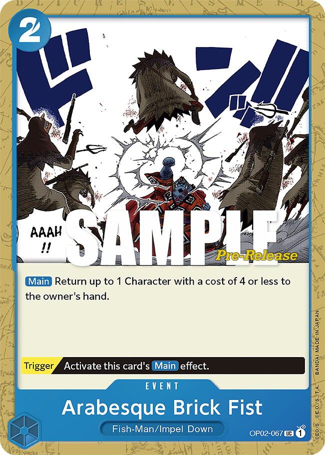 Arabesque Brick Fist (OP02-067) [Paramount War Pre-Release Cards] | Jack's On Queen