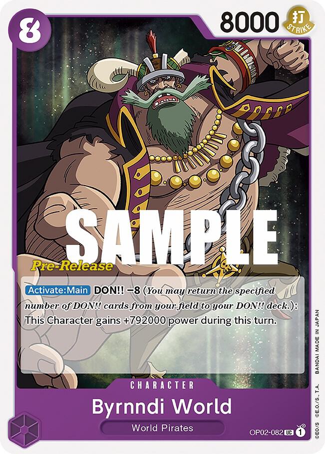 Byrnndi World (OP02-082) [Paramount War Pre-Release Cards] | Jack's On Queen