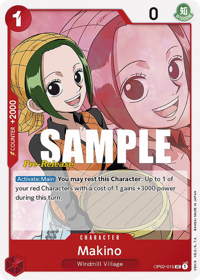 Makino (OP02-015) [Paramount War Pre-Release Cards] | Jack's On Queen