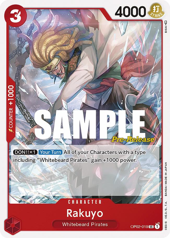 Rakuyo (OP02-019) [Paramount War Pre-Release Cards] | Jack's On Queen