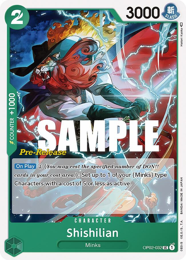 Shishilian (OP02-032) [Paramount War Pre-Release Cards] | Jack's On Queen