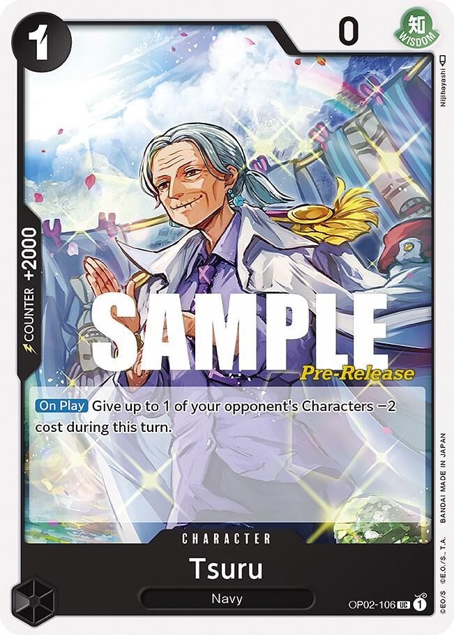 Tsuru (OP02-106) [Paramount War Pre-Release Cards] | Jack's On Queen