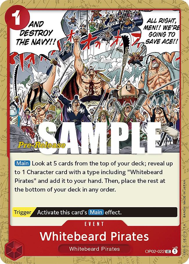 Whitebeard Pirates (OP02-022) [Paramount War Pre-Release Cards] | Jack's On Queen
