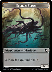 Manifest // Eldrazi Scion Double-Sided Token [Commander Masters Tokens] | Jack's On Queen