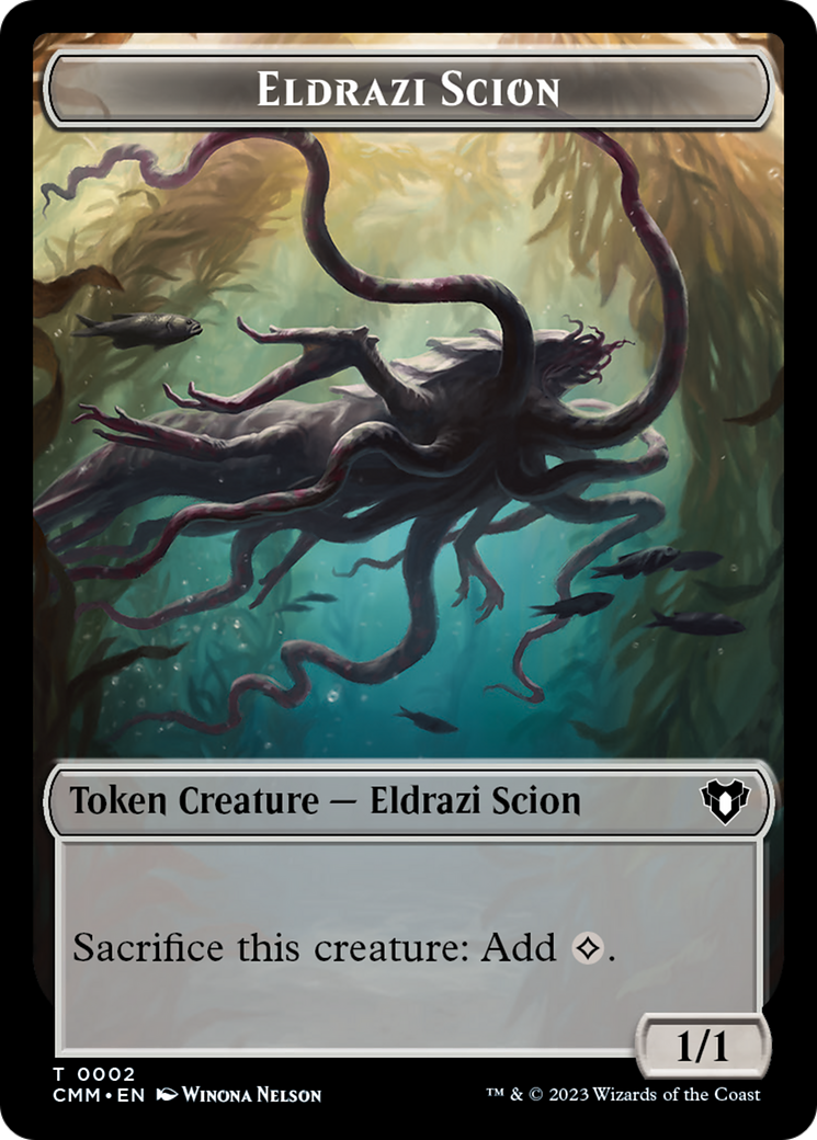 Eldrazi Scion // Spider Double-Sided Token [Commander Masters Tokens] | Jack's On Queen