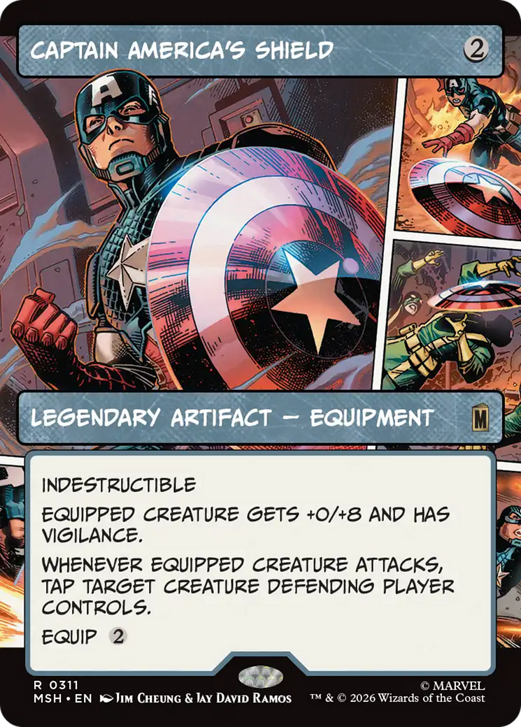 Captain America's Shield (Borderless) (0311) [Marvel Super Heroes] | Jack's On Queen
