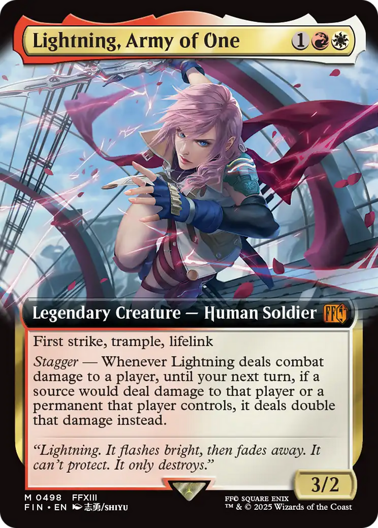 Lightning, Army of One (Extended Art) [FINAL FANTASY] | Jack's On Queen