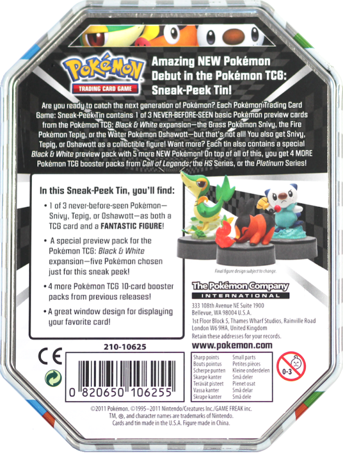 Black & White - Sneak-Peek Tin (Oshawott) | Jack's On Queen