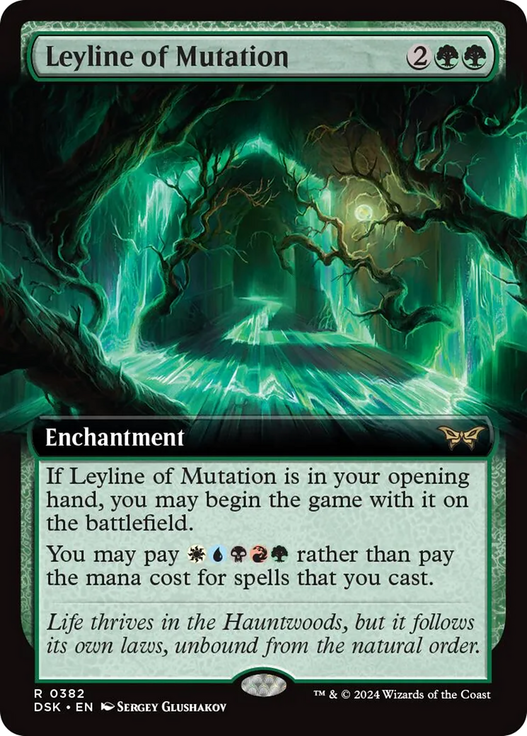 Leyline of Mutation (Extended Art) [Duskmourn: House of Horror] | Jack's On Queen