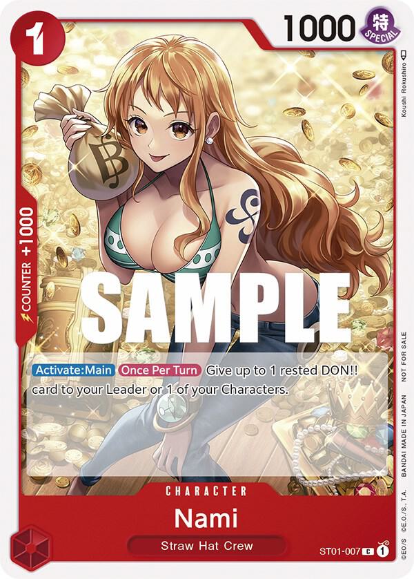 Nami (Tournament Pack Vol. 3) [Participant] (ST01-007) [One Piece Promotion Cards] | Jack's On Queen