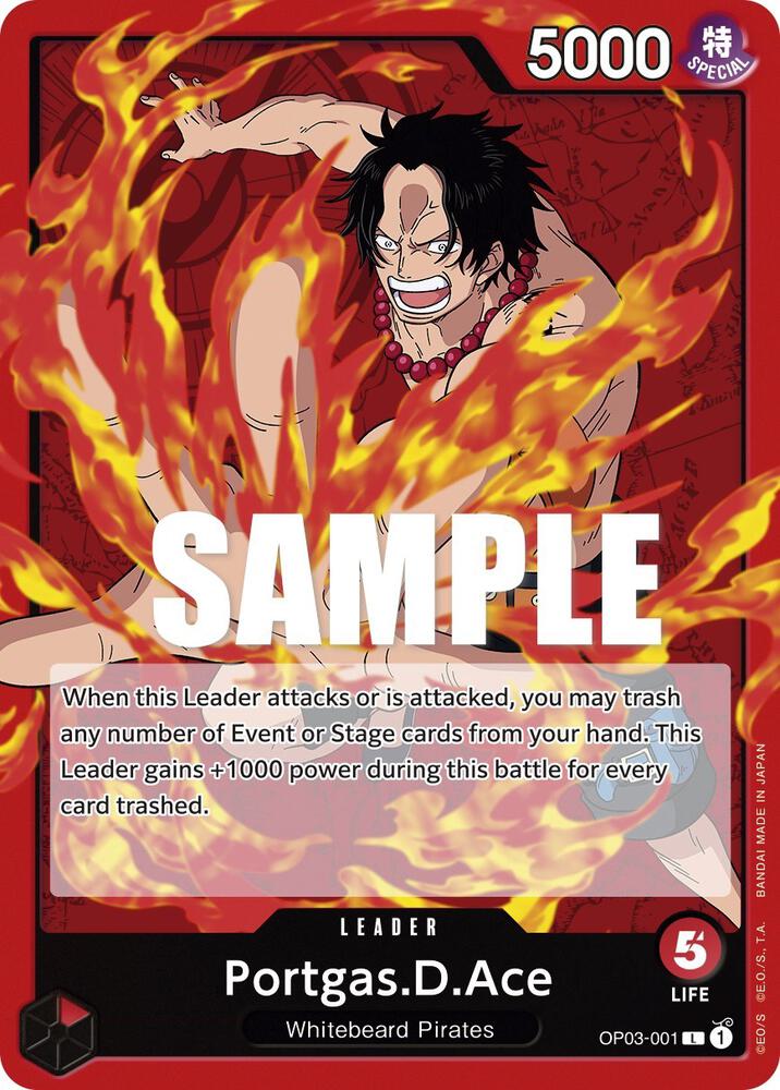 Portgas.D.Ace (OP03-001) [Pillars of Strength] | Jack's On Queen