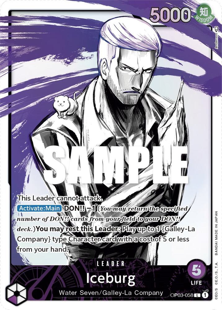 Iceburg (Alternate Art) (OP03-058) [Pillars of Strength] | Jack's On Queen
