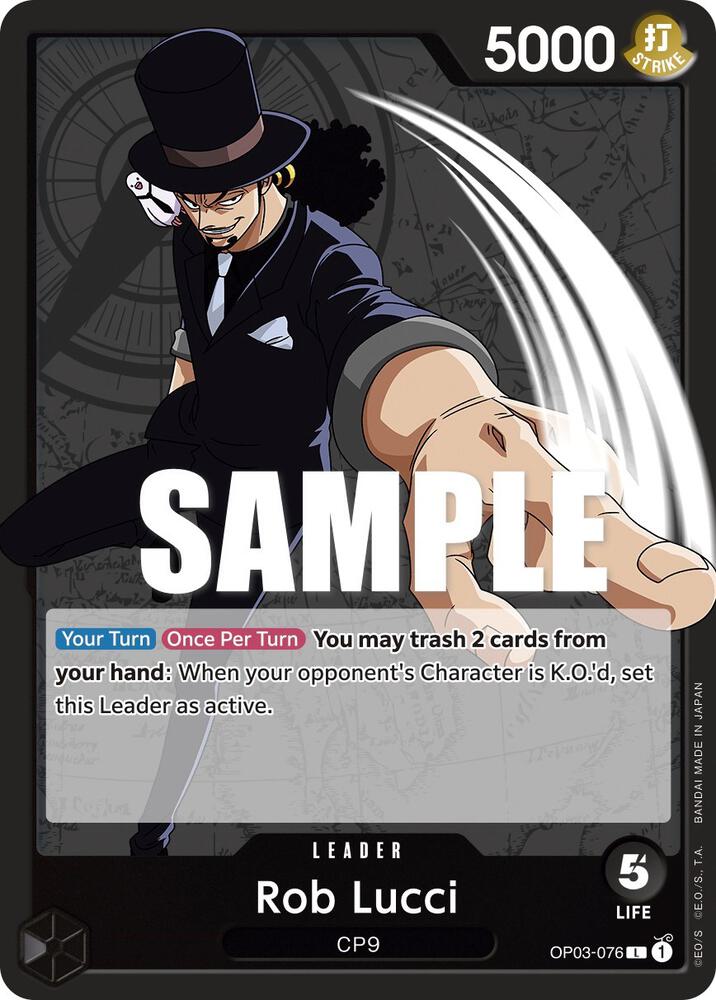 Rob Lucci (076) (OP03-076) [Pillars of Strength] | Jack's On Queen