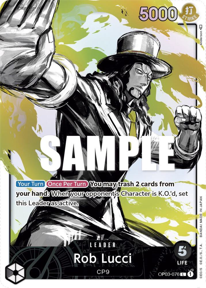 Rob Lucci (076) (Alternate Art) (OP03-076) [Pillars of Strength] | Jack's On Queen
