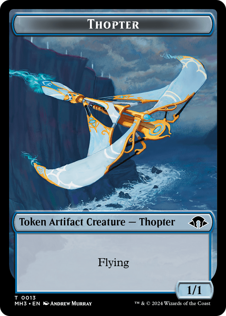 Phyrexian Germ // Thopter Double-Sided Token [Modern Horizons 3 Tokens] | Jack's On Queen