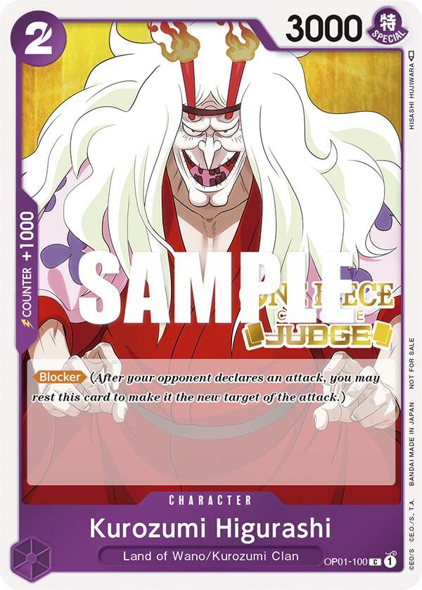 Kurozumi Higurashi (Judge) (OP01-100) [One Piece Promotion Cards] | Jack's On Queen