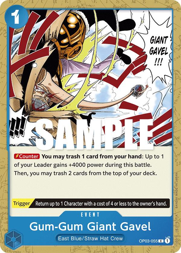 Gum-Gum Giant Gavel (OP03-055) [Pillars of Strength] | Jack's On Queen