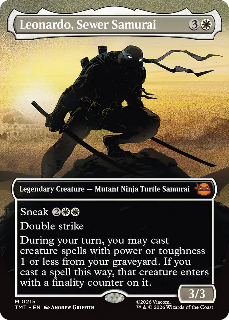 Leonardo, Sewer Samurai (Borderless) [Teenage Mutant Ninja Turtles] | Jack's On Queen
