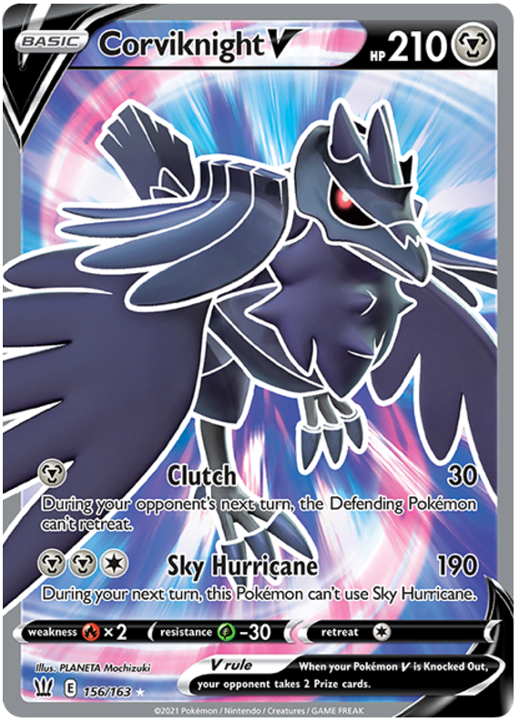 Corviknight V (156/163) [Sword & Shield: Battle Styles] | Jack's On Queen