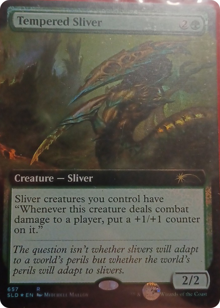 Tempered Sliver (Extended Art) [Secret Lair Drop Promos] | Jack's On Queen