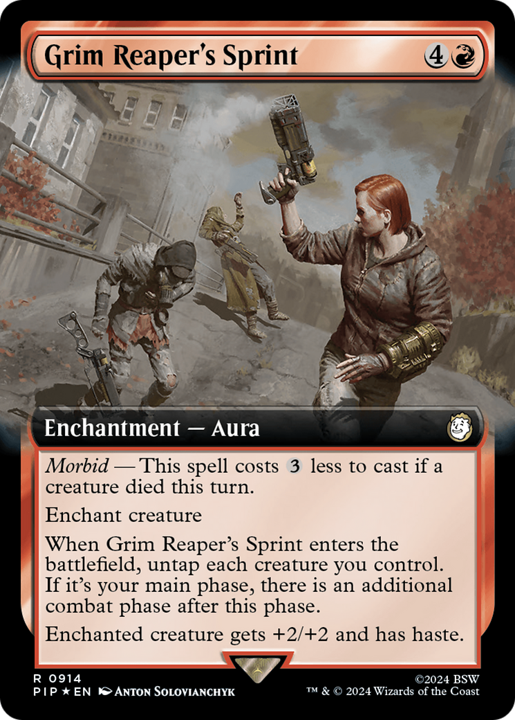 Grim Reaper's Sprint (Extended Art) (Surge Foil) [Fallout] | Jack's On Queen