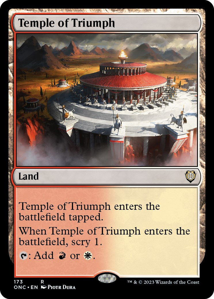 Temple of Triumph [Phyrexia: All Will Be One Commander] | Jack's On Queen