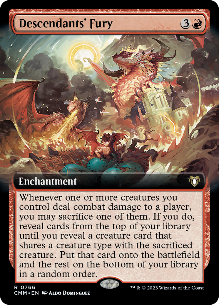 Descendants' Fury (Extended Art) [Commander Masters] | Jack's On Queen