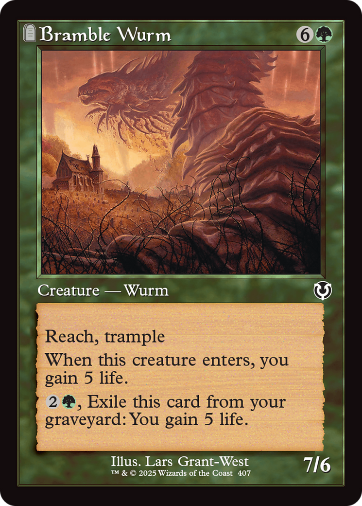 Bramble Wurm (Retro Frame) [Innistrad Remastered] | Jack's On Queen