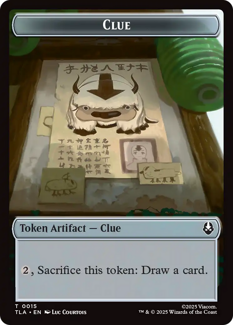 Clue (0015) // spirit (003) Double-Sided Token [Avatar: The Last Airbender Tokens] | Jack's On Queen
