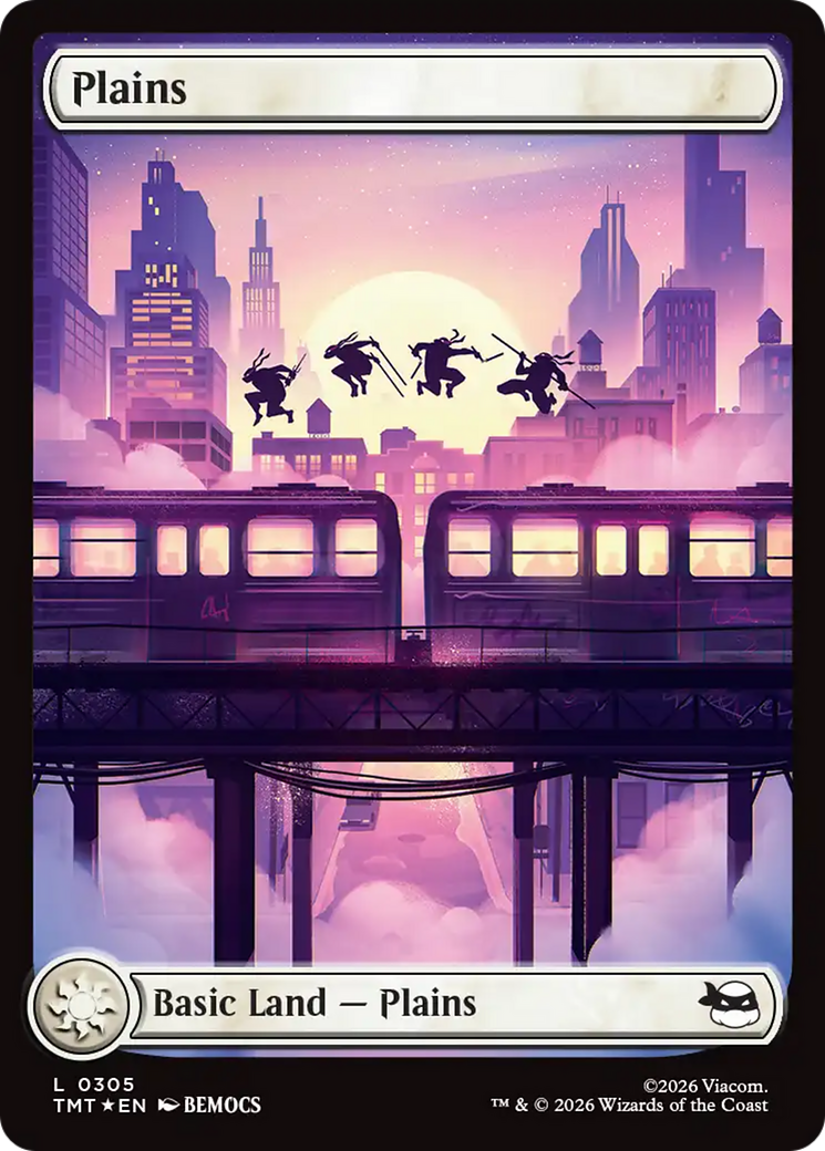 Plains (0305) (Surge Foil) [Teenage Mutant Ninja Turtles] | Jack's On Queen
