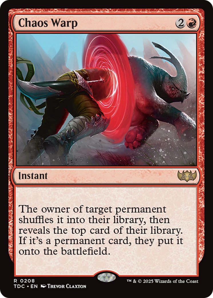 Chaos Warp [Tarkir: Dragonstorm Commander] | Jack's On Queen
